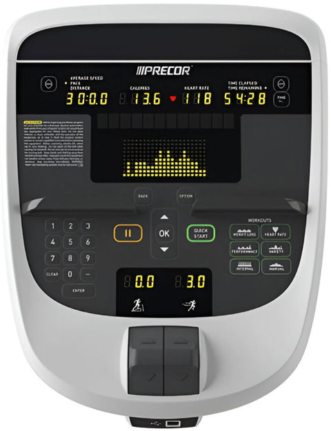 Precor EFX 835 Elliptical w/Converging Crossramp + p30 Console (Remanufactured)
