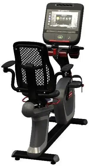 Star Trac 8 Series Recumbent Bike w/16" Embedded Display - Black (New) Image 3