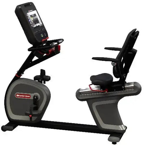 Star Trac 8 Series Recumbent Bike w/16" Embedded Display - Black (New) Image 10
