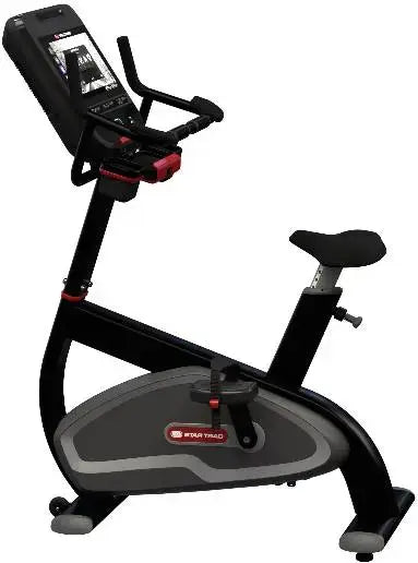 Star Trac 8 Series Upright Bike w/16" Embedded Display - Black (New) Image 10