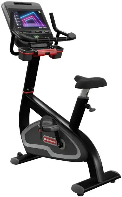 Star Trac 8 Series Upright Bike w/16" Embedded Display - Black (New) Image