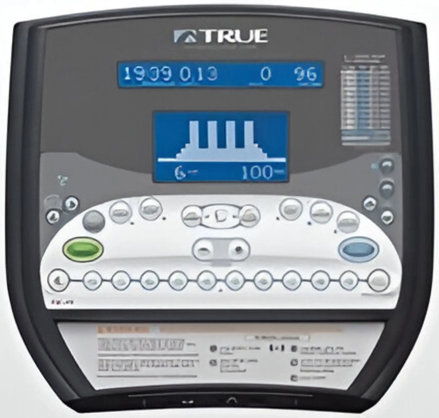 True Fitness CS800 Upright Bike w/ 2-Window LCD (Remanufactured) Image 2