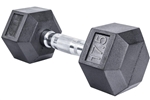 French Fitness Rubber Coated Hex Dumbbell 17.5 lbs (New)