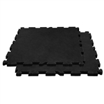 French Fitness Rubber Interlocking Tiles Gym Flooring (39.37"x39.37" ea) (New)