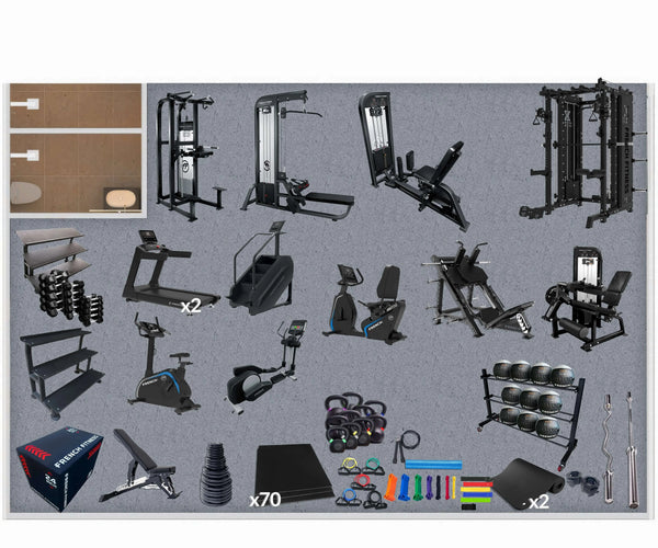1,000 Sq Ft Gym