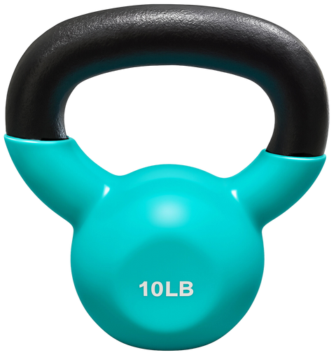 French Fitness Vinyl Kettlebell 10 lbs (New)