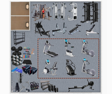 1,500 Sq Ft Gym