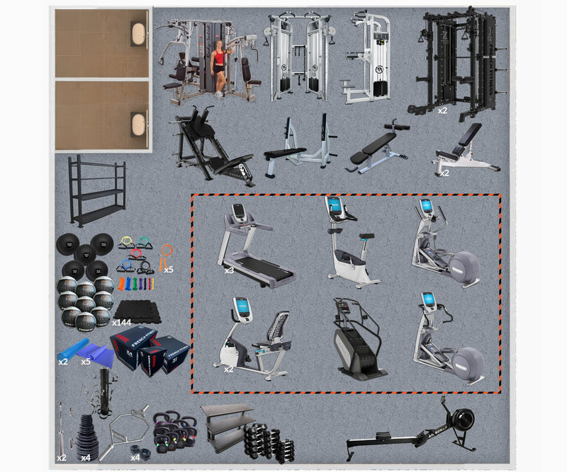 1,500 Sq Ft Gym