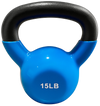 French Fitness Vinyl Kettlebell 15 lbs (New)