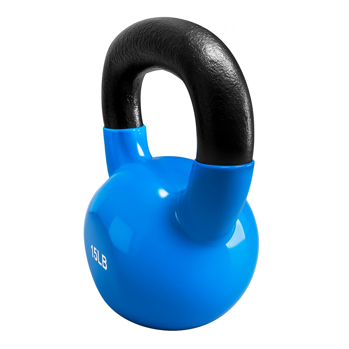 French Fitness Vinyl Kettlebell 15 lbs (New)