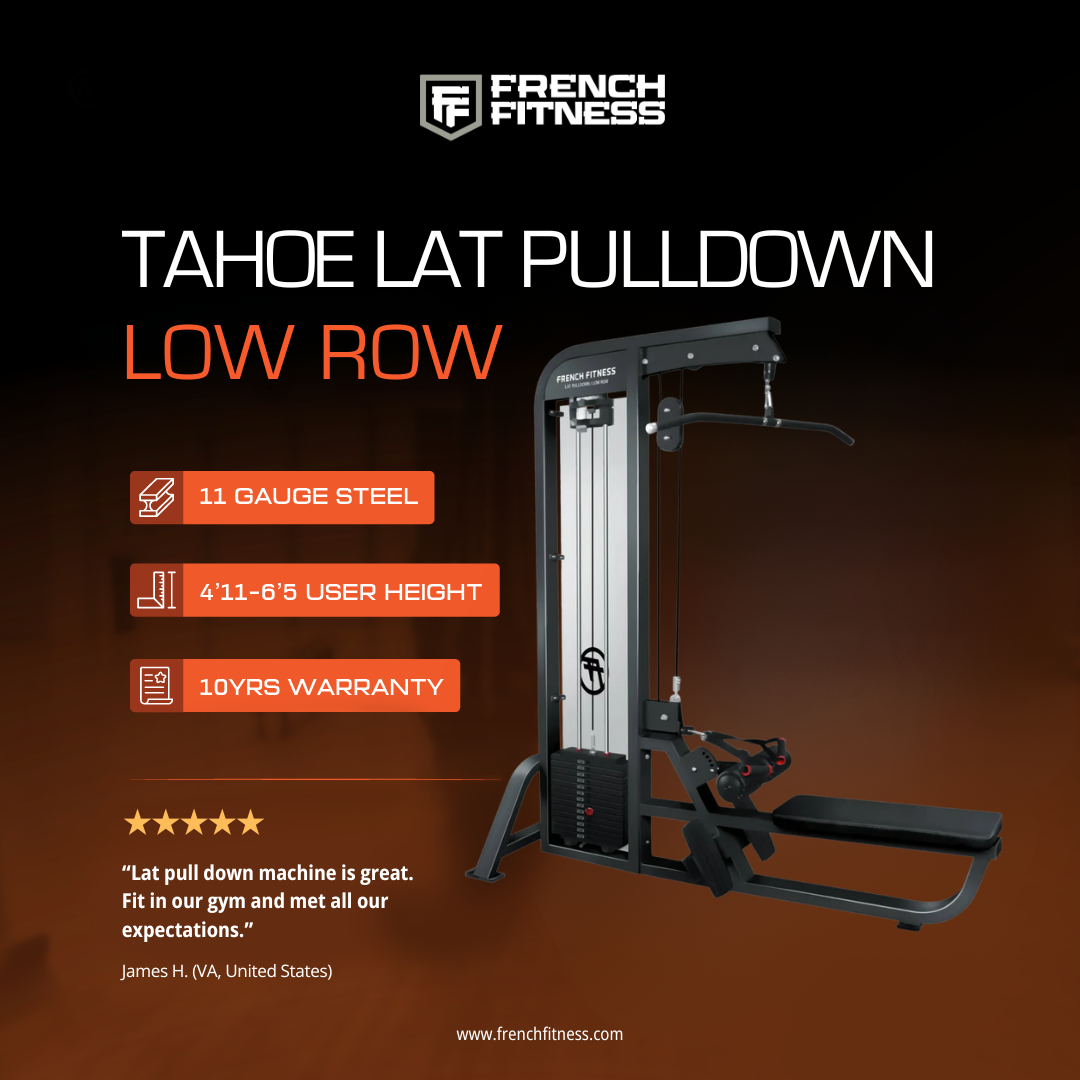 French Fitness Tahoe Lat Pulldown / Low Row (New)