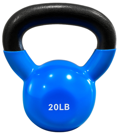 French Fitness Vinyl Kettlebell 20 lbs (New)