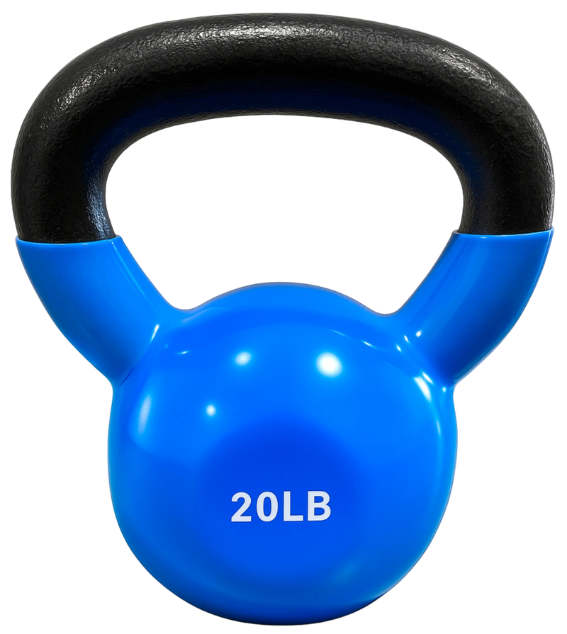 French Fitness Vinyl Kettlebell 20 lbs (New)