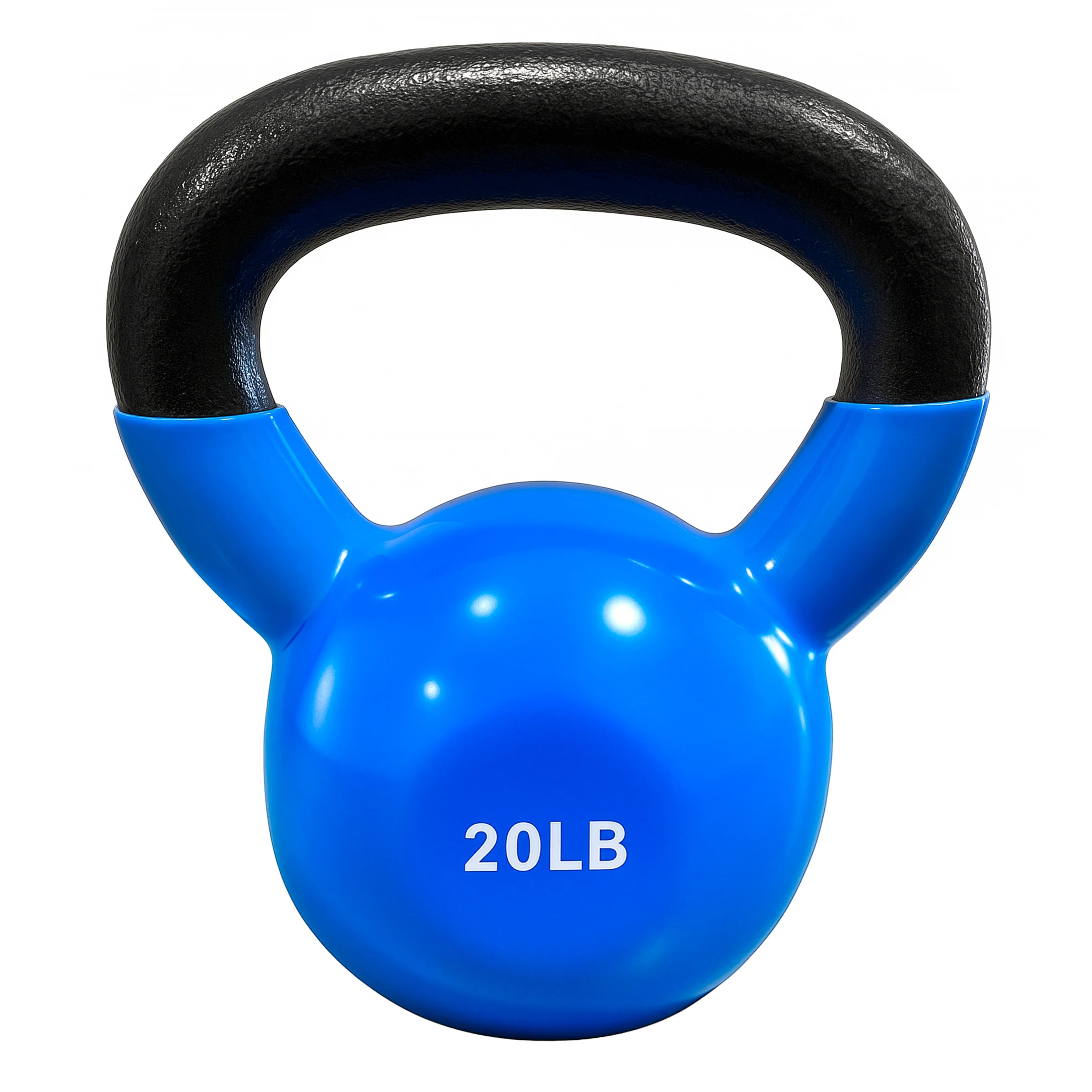 French Fitness Vinyl Kettlebell Set 5-30 lbs (New)
