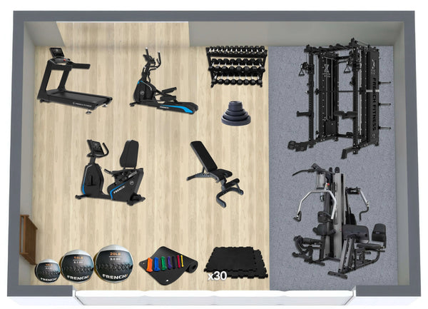 250 Sq Ft Gym