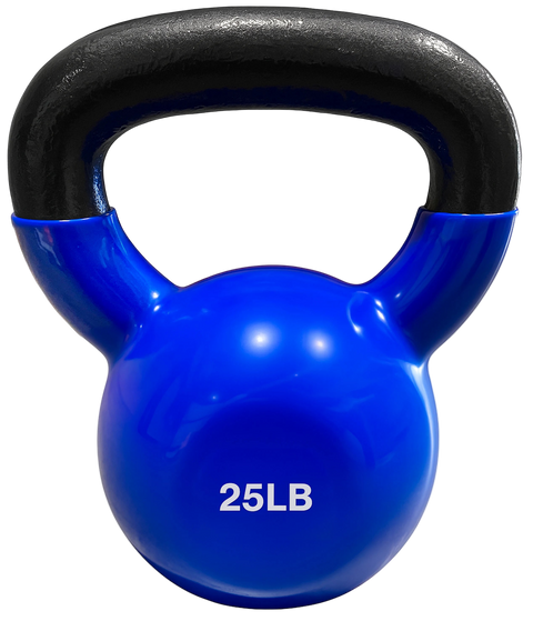 French Fitness Vinyl Kettlebell 25 lbs (New)