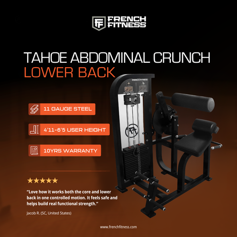 French Fitness Tahoe Abdominal Crunch / Lower Back (New)