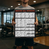French Fitness Medicine Ball Workout Training Charts / Posters (New)