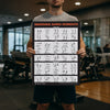 French Fitness Resistance Band Workout Training Charts / Posters (New)