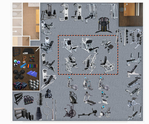 3,000 Sq Ft Gym