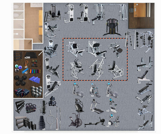 3,000 Sq Ft Gym Image