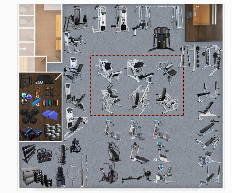 3,000 Sq Ft Gym