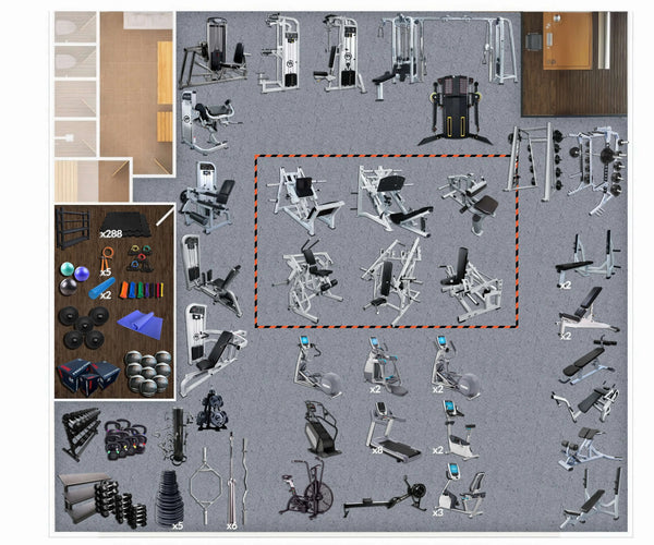 3,000 Sq Ft Gym