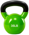 French Fitness Vinyl Kettlebell 35 lbs (New)