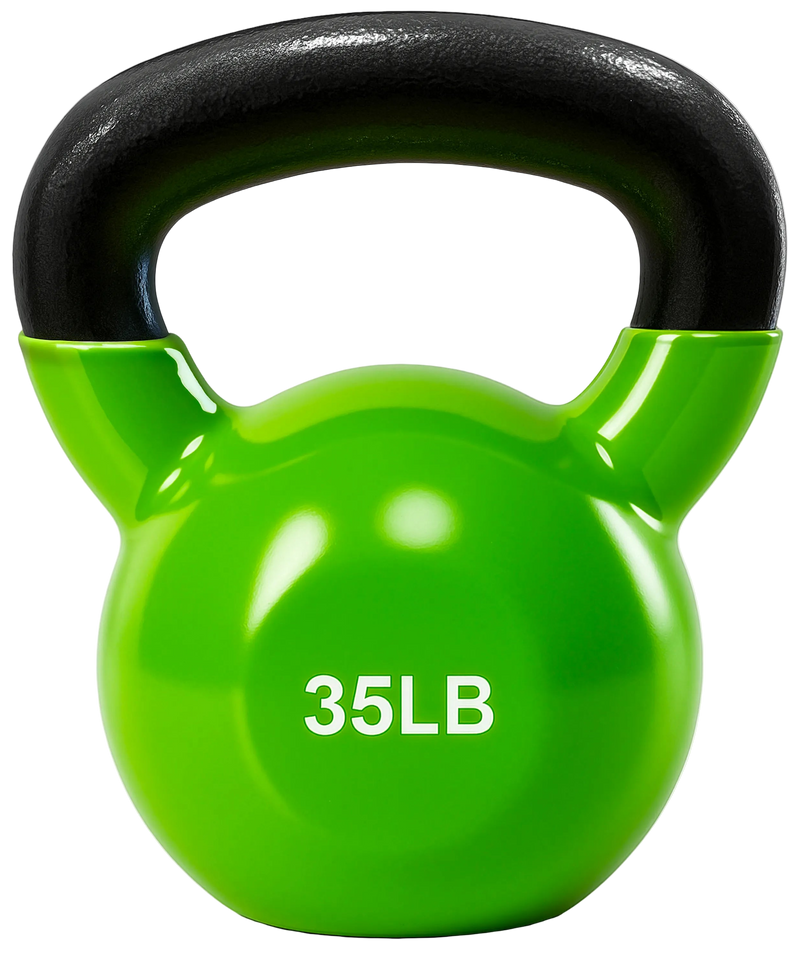 French Fitness Vinyl Kettlebell 35 lbs (New)