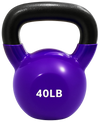 French Fitness Vinyl Kettlebell 40 lbs (New)