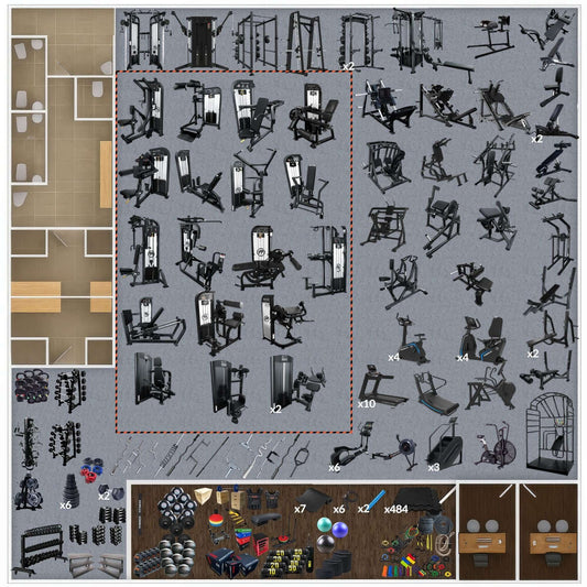 5,000 Sq Ft Gym (Set B) Image