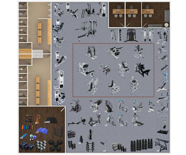5,000 Sq Ft Gym