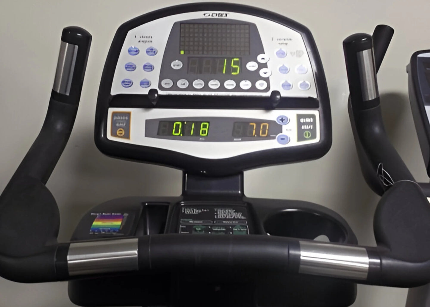 Cybex Sigma C 530C Upright Stationary Bike (Remanufactured) - Close Up Console View