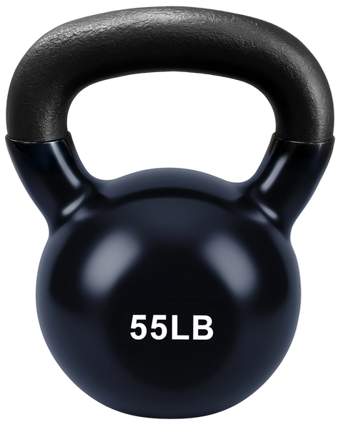 French Fitness Vinyl Kettlebell 55 lbs (New)