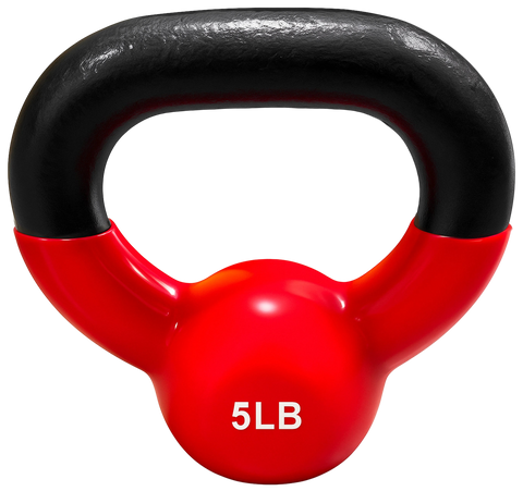 French Fitness Vinyl Kettlebell 5 lbs (New)