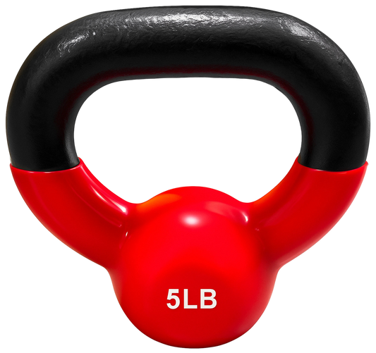 French Fitness Vinyl Kettlebell 5 lbs (New)