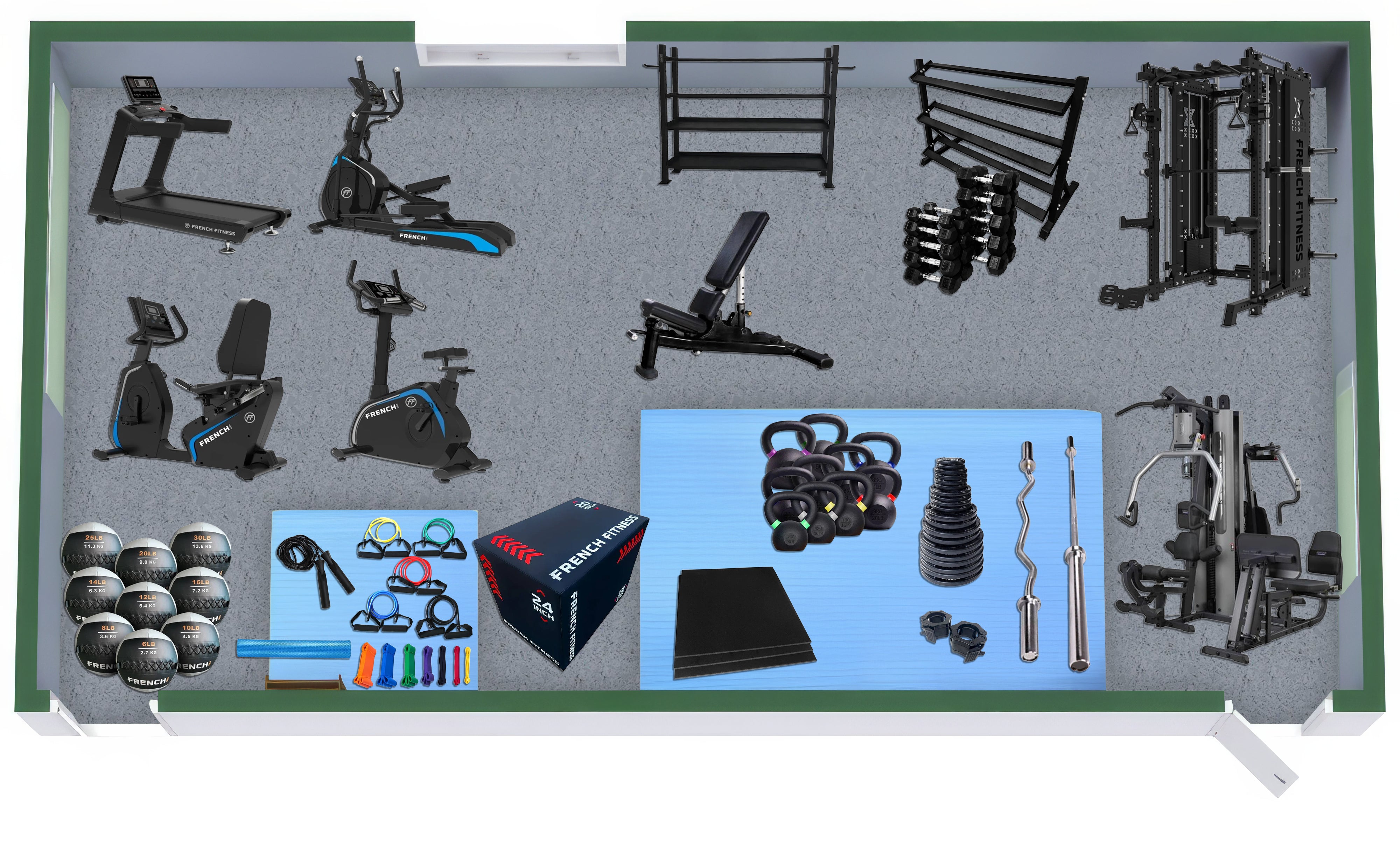 700 Sq Ft Gym