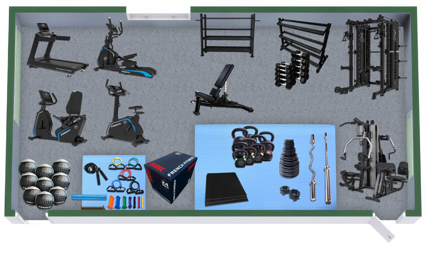 700 Sq Ft Gym