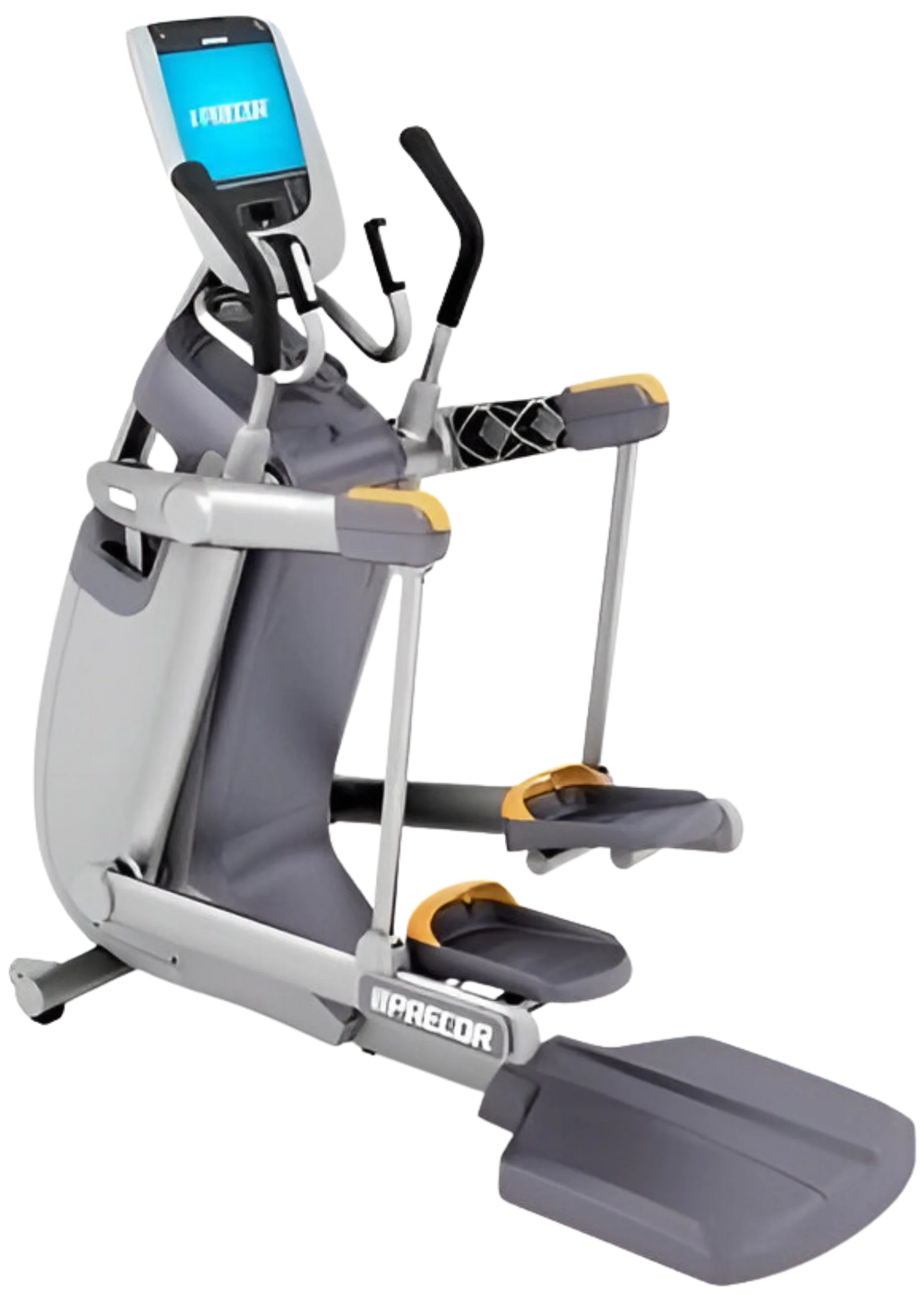 Precor AMT 885 w/P80 Console, w/o Open Stride - Angled View