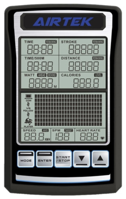 AirTEK Fitness HIIT Air + Magnetic Rower (New)