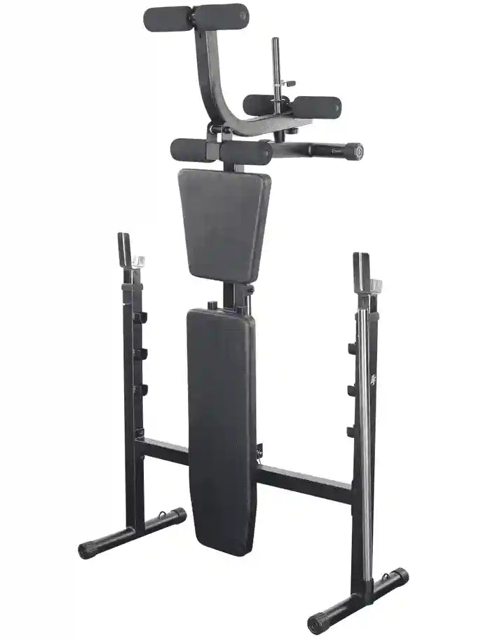 Body-Solid BFOB10B Best Fitness Olympic Bench w/ Leg Developer - Angled View