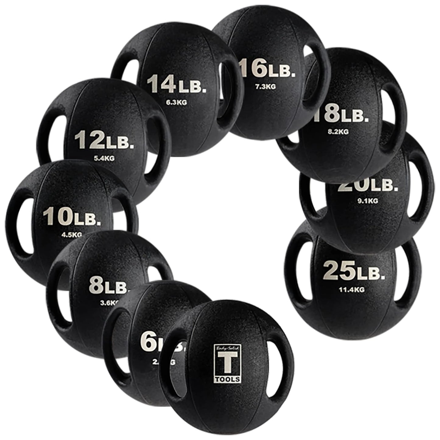Body Solid BSTDMB10 Dual-Grip Medicine Ball - 10 lbs. (New)