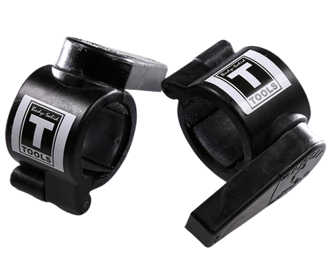 Body Solid BSTMC02BK Muscle Clamp Collars - Black (New) Image