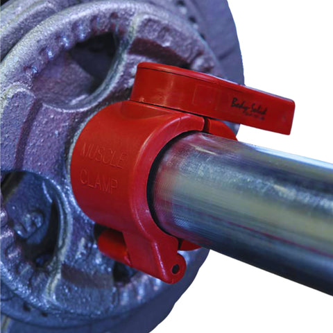 Body Solid BSTMC02RD Muscle Clamp Collars - Red (New)