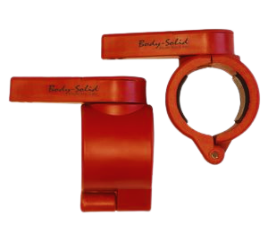 Body Solid BSTMC02RD Muscle Clamp Collars - Red (New)