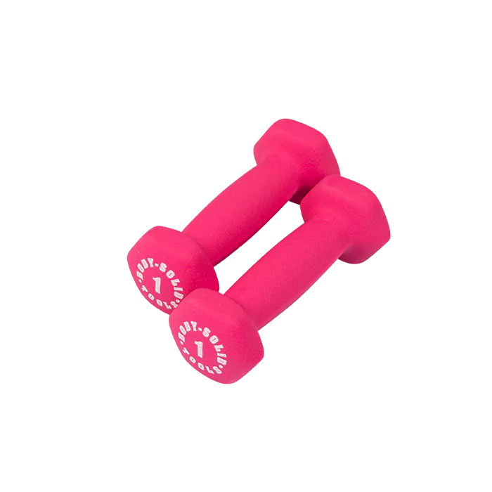 Body-Solid BSTND1 Neoprene Dumbbell- 1 lb. Pink (New)