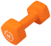 Body Solid BSTND10 Neoprene Dumbbell- 10 lbs. Orange (New)
