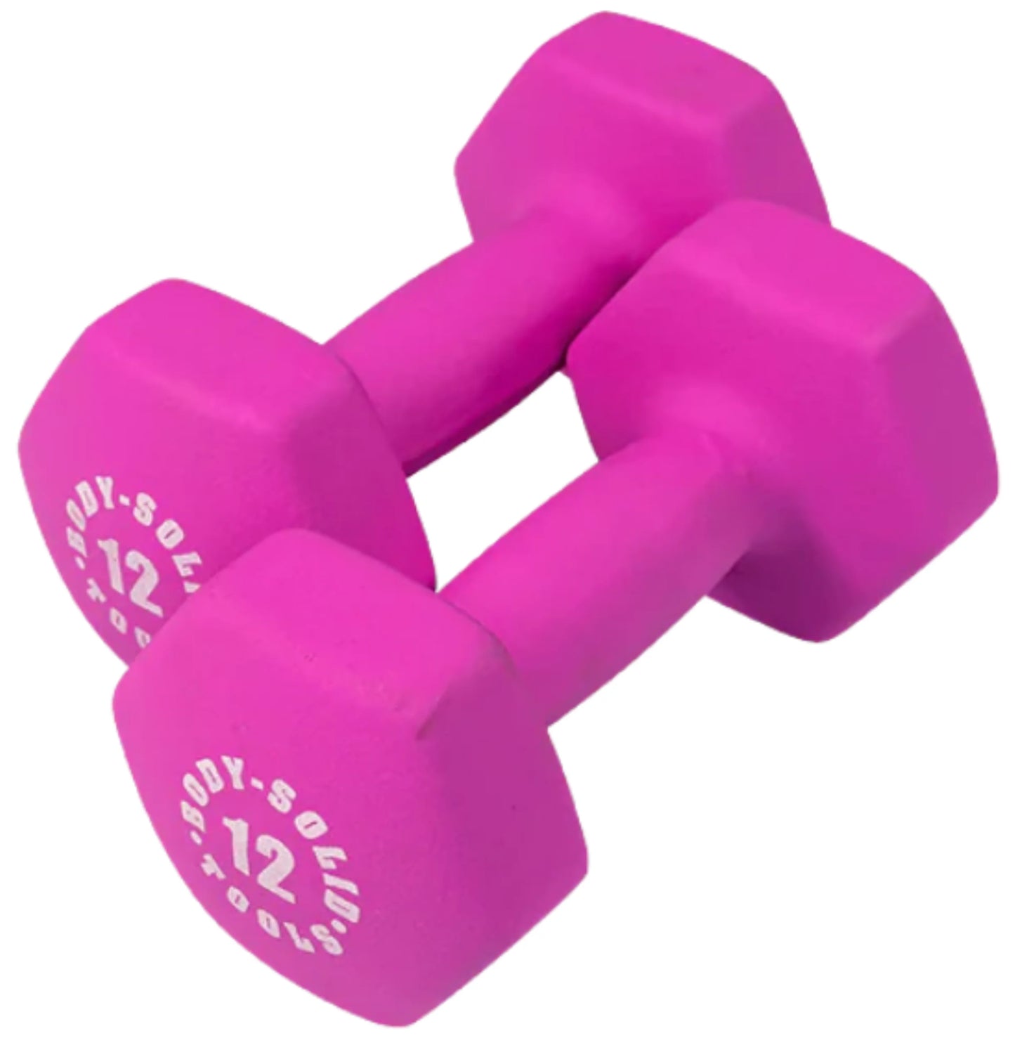 Body-Solid BSTND12 Neoprene Dumbbell- 12 lbs. Magenta (New)