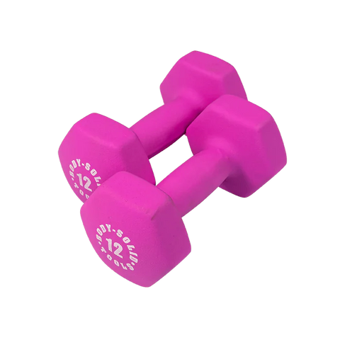 Body-Solid BSTND12 Neoprene Dumbbell- 12 lbs. Magenta (New)