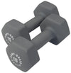 Body Solid BSTND15 Neoprene Dumbbell- 15 lbs. Gray (New)